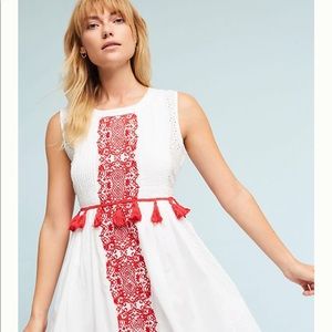 Anthropologie Chantik Margaret Embroidered Dress